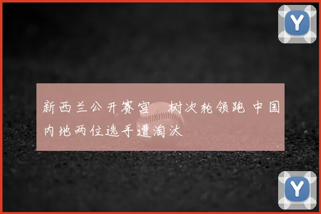 新西兰公开赛宫祐树次轮领跑 中国内地两位选手遭淘汰
